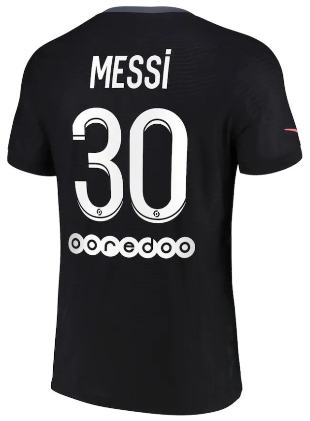 Camisa III PSG 2021 2022 Third 30 Lionel Messi